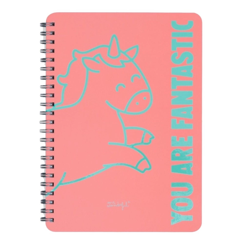 Mr. Wonderful Notebook A4 Hardcover - Grid 80 Sheets