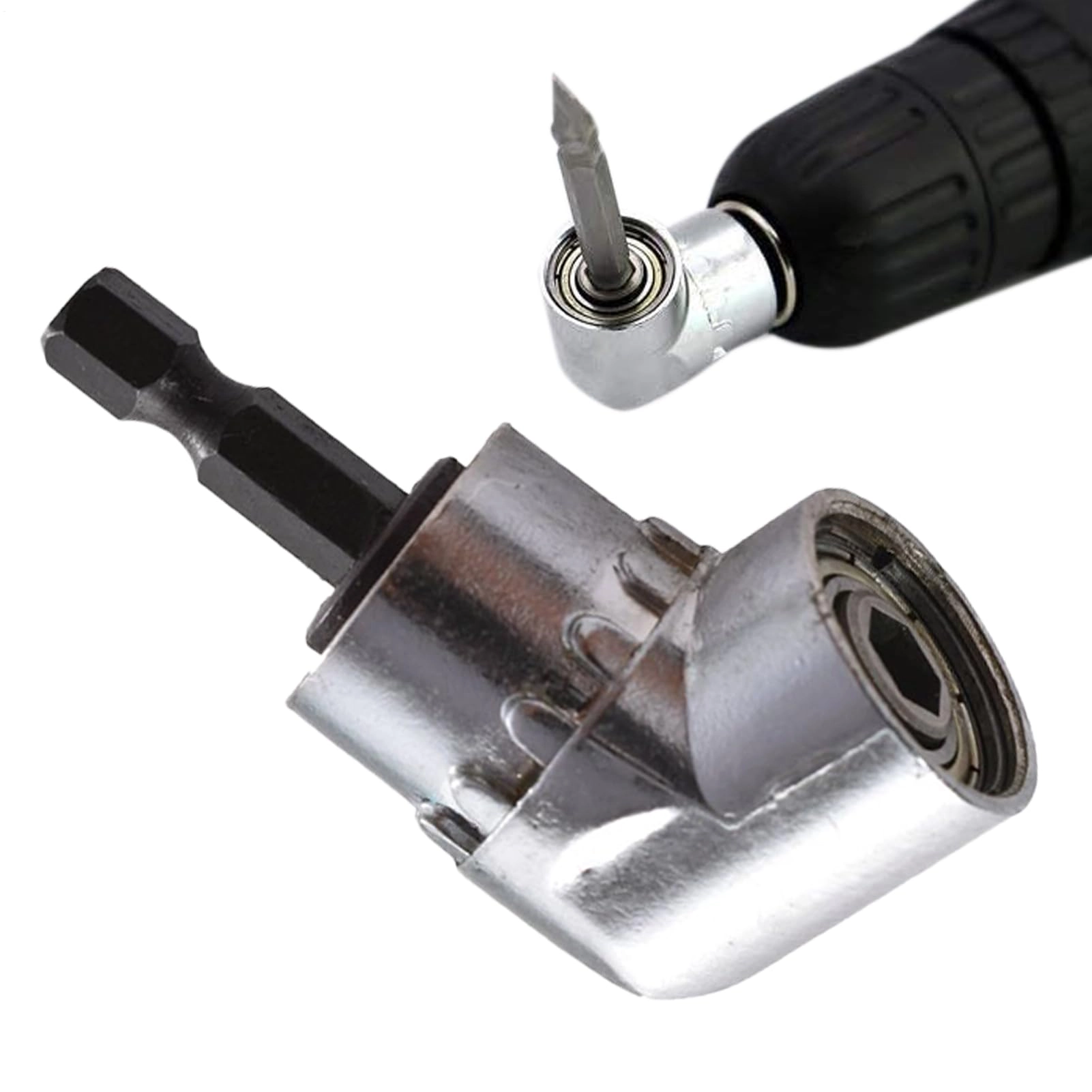 kinrguiyuez Angled Drill Bit Adapter - Bendable 105 Degree