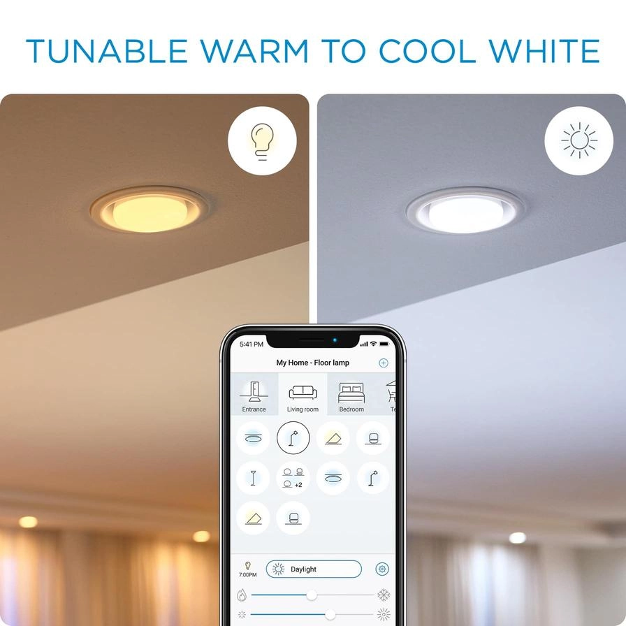 Smart Wi-Fi Recessed Downlight - 17 W Tunable White