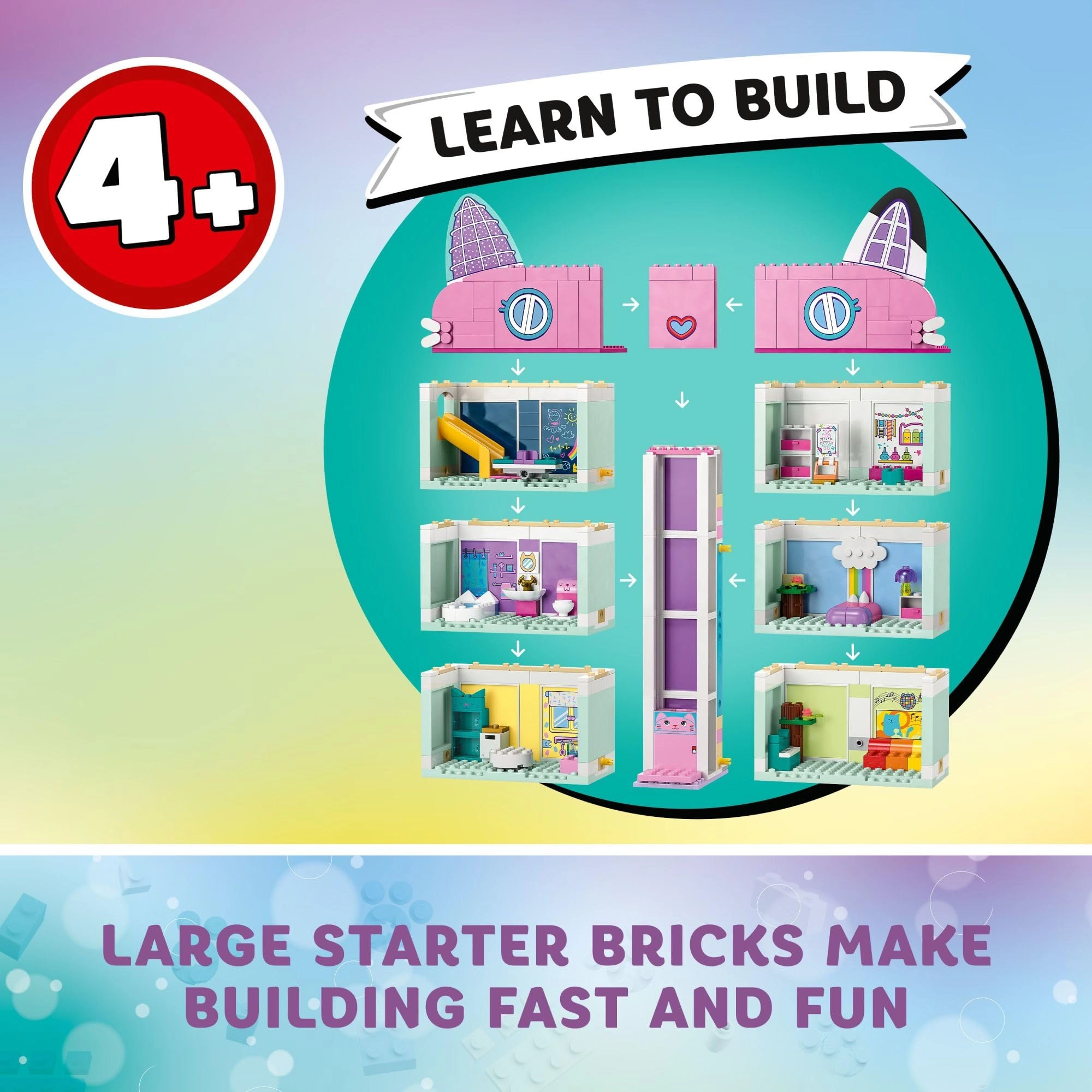 Gabby's Dollhouse (10788) - Building Blocks 8 rooms