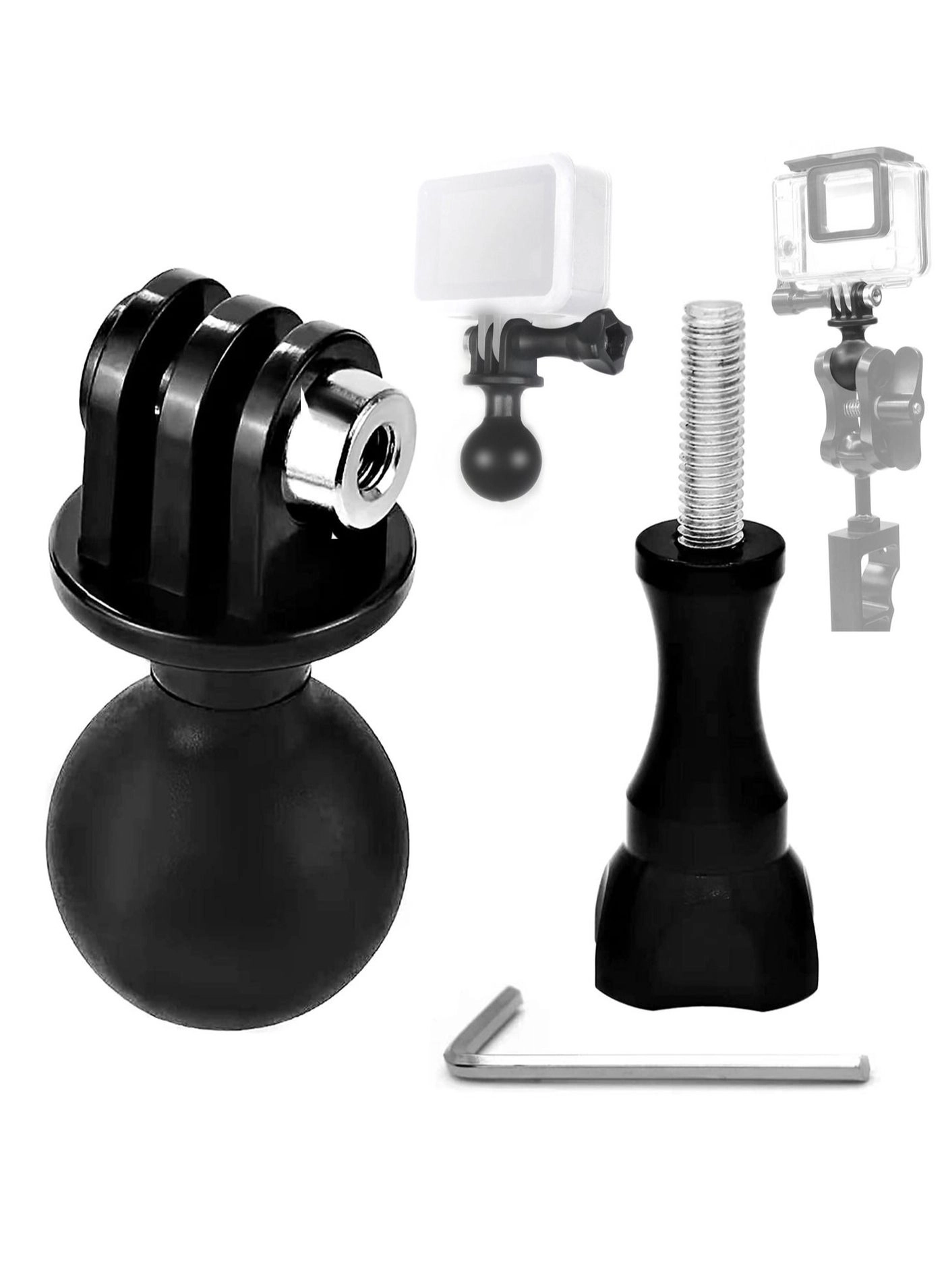 Y&D Ball Mount Adapter - Compatible with GoPro Hero Series RAM Mounts