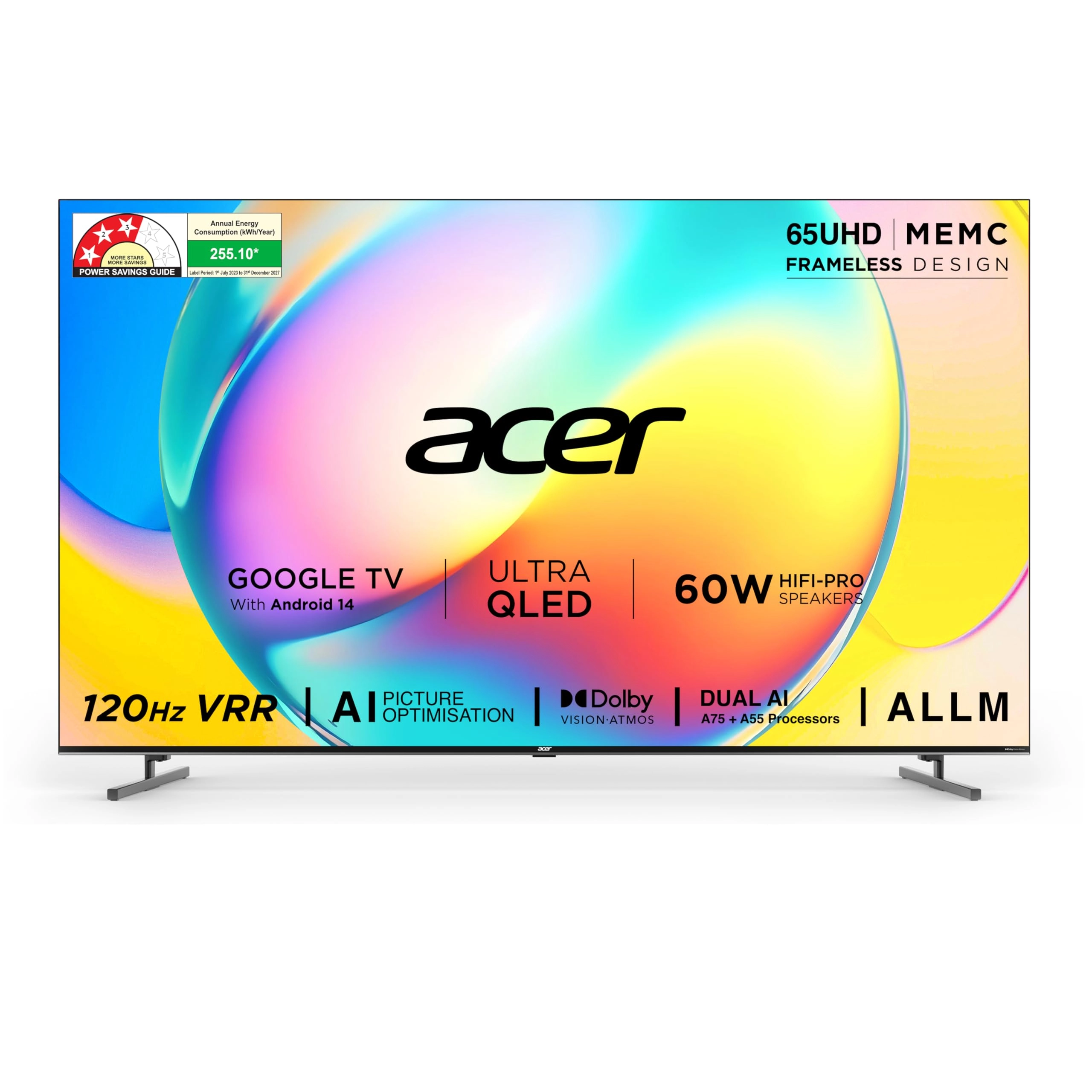 Dixon Technologies (India) Limited AR65QDXGU2875AT - 65 inches
