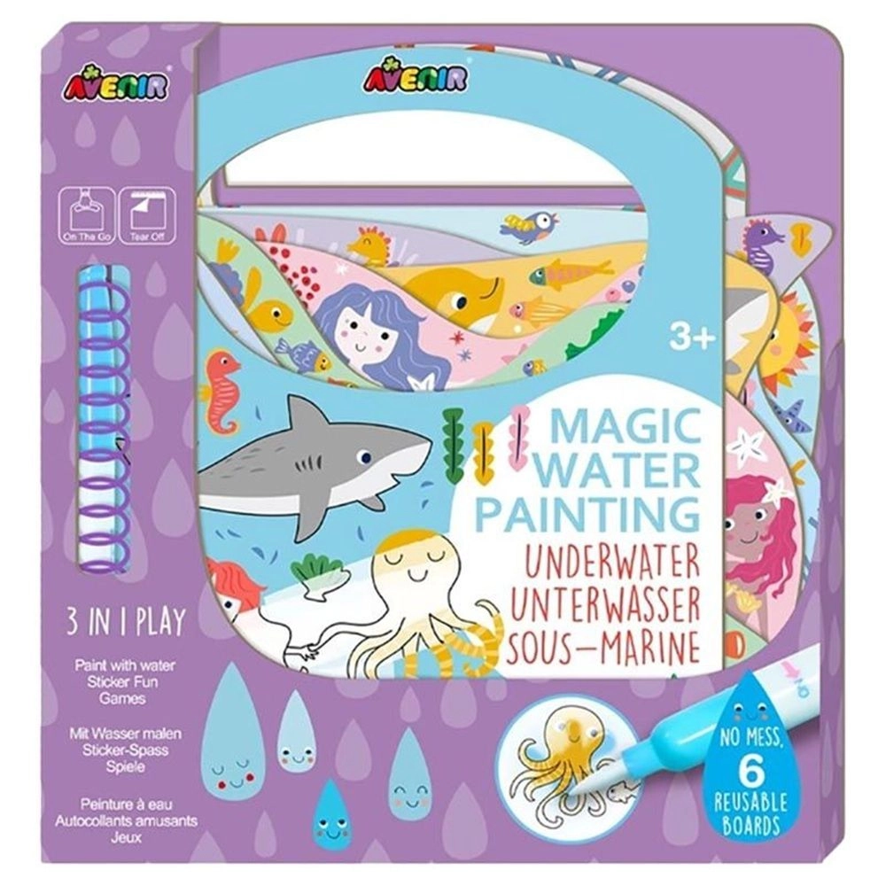 Avenir Underwater Sticker Book Magical Water Painting