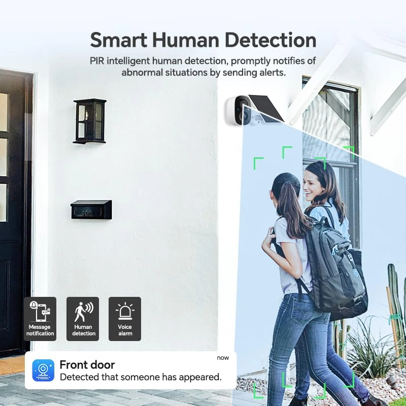 Solar Security Camera Kit - 2 cameras 4 channels 4MP