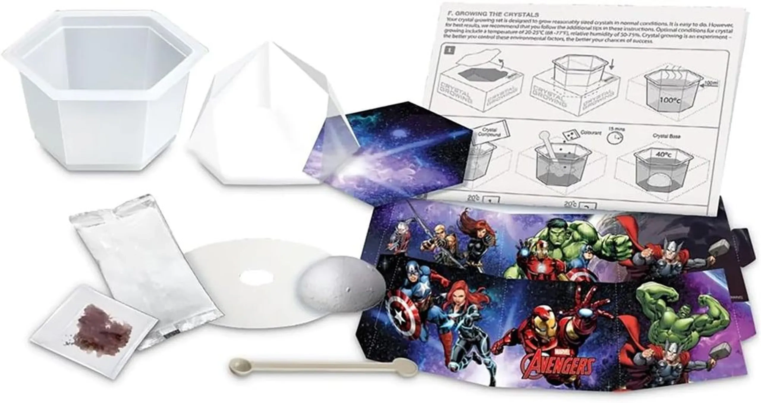 Disney Marvel Avengers Crystal Terrarium Kit Chemistry - 5 years+