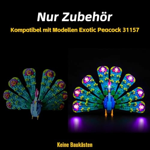 31157 Exotic Peacock - LED Light Set Decoration Lighting