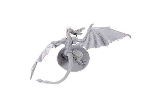 Dark Souls The Role Playing Guardian Dragon Miniature & Stat Cards - 5E Compatible Silver