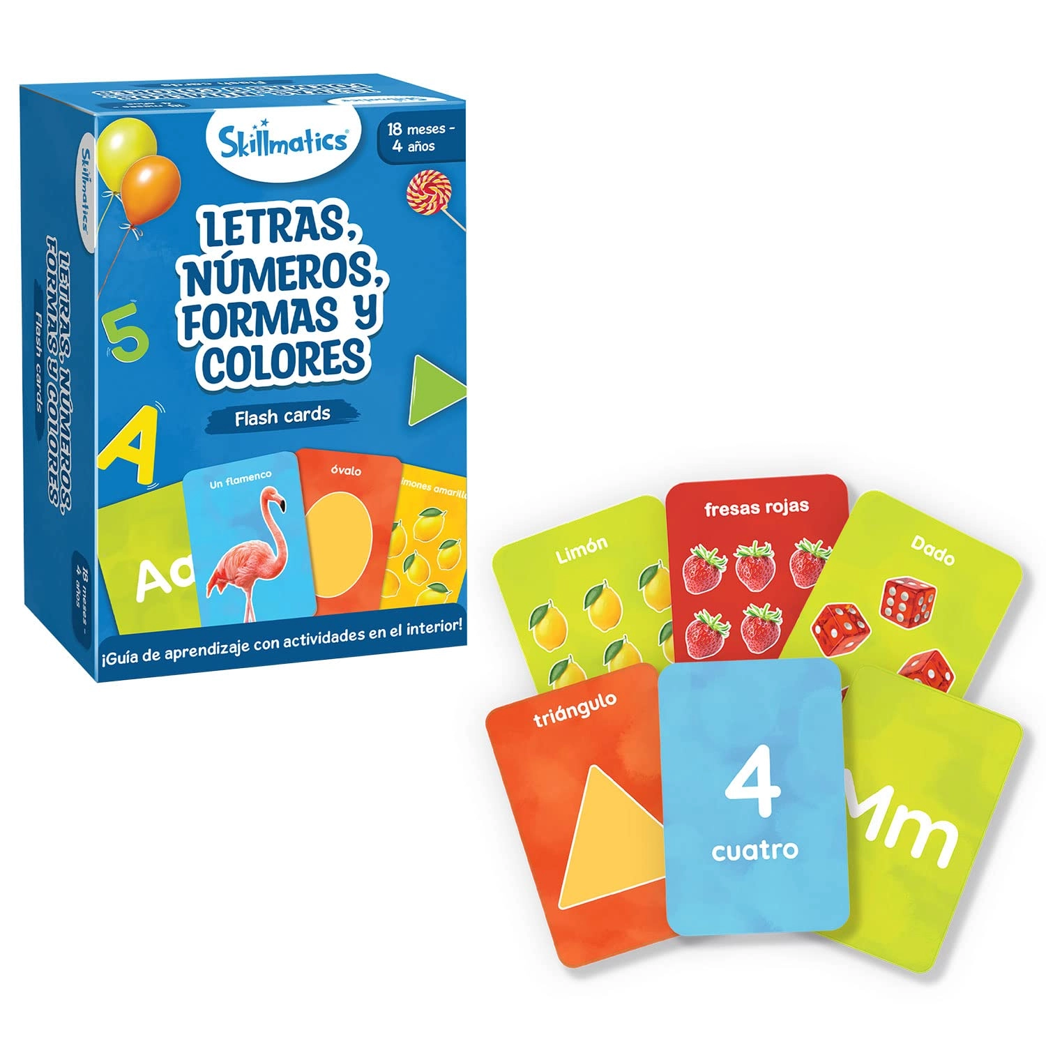 Lúdilo Flashcards Letters, Numbers, Shapes and Colours - 18 months and up 50 pieces
