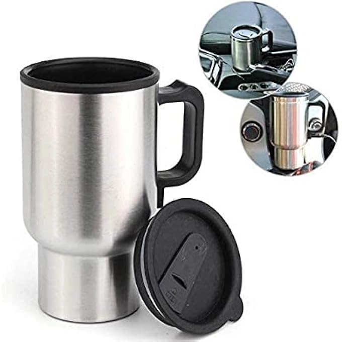 Stainless Steel Car Heating Cup - 450ml