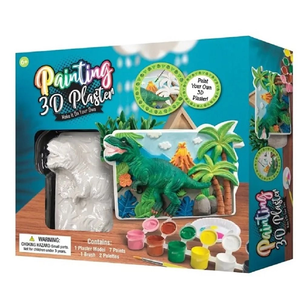 3D Plaster Dinosaur Frame - 6+ years