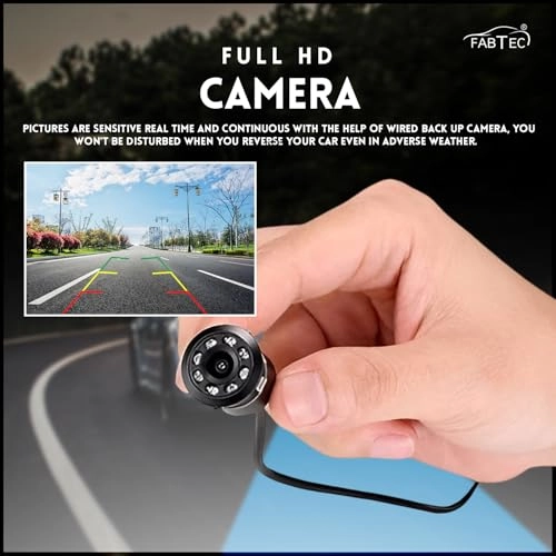 720p AHD Car Rear View Camera - 8 LED Night Vision RCA
