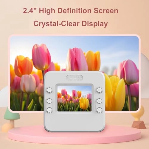 Mini Instant Print Camera - 1080P 2.4-inch Thermal Printing