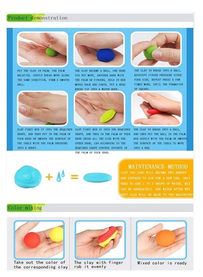 Modeling Clay - Air Dry Clay 12 Colors