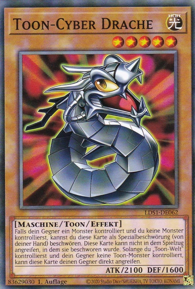 KNMI Yugioh Toon-Cyber Dragon LDS1-DE062 - German