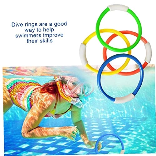 Underwater Diving Rings - Kids 4PCS Assorted Colors