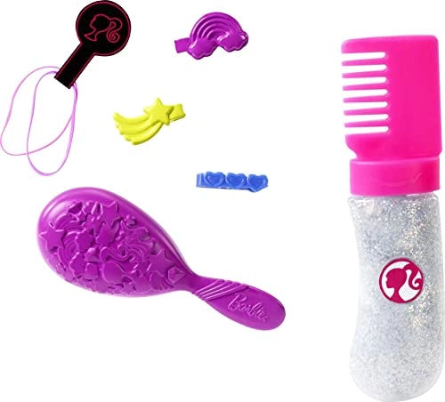 Rainbow Sparkle Hair Doll - 7.5 inches hair Sparkle Gel Comb Ages 5+