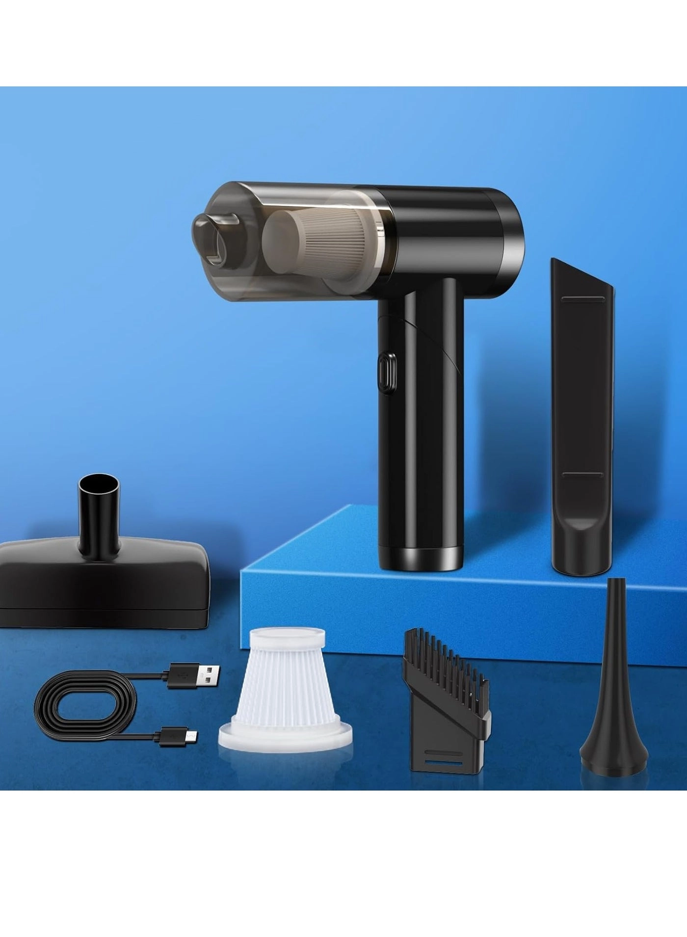 Cordless Handheld Vacuum & Air Duster - 4000mAh