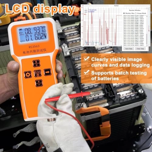 Portable Handheld Battery Voltage Tester - 5 times/second 1000mAh
