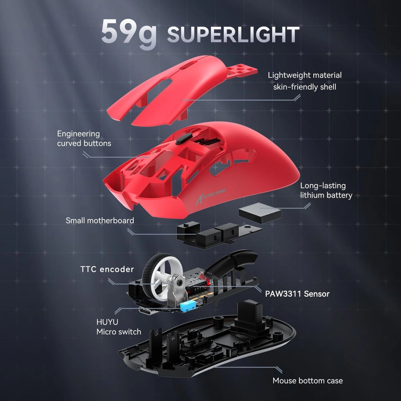 R1 Superlight Mouse - Wireless