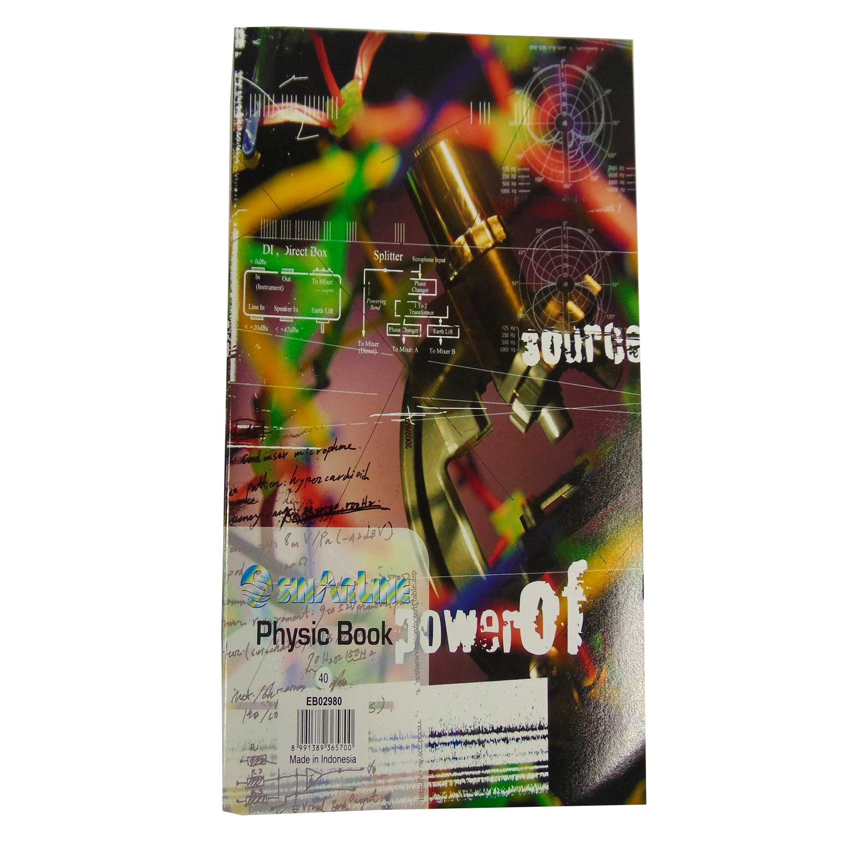 SINARLINE Physics Notebook - 40 Sheets