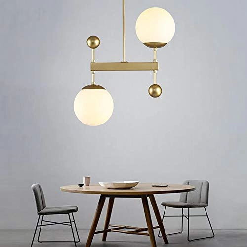 Iron Art Ball Glass Chandelier