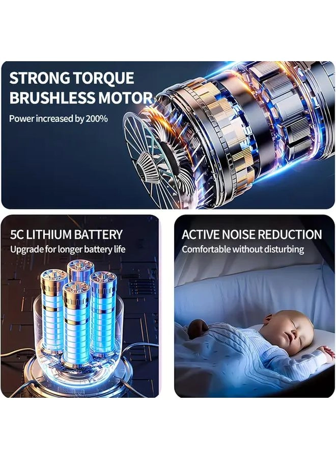 4-in-1 Wireless Handheld Vacuum Cleaner - 2000mAh