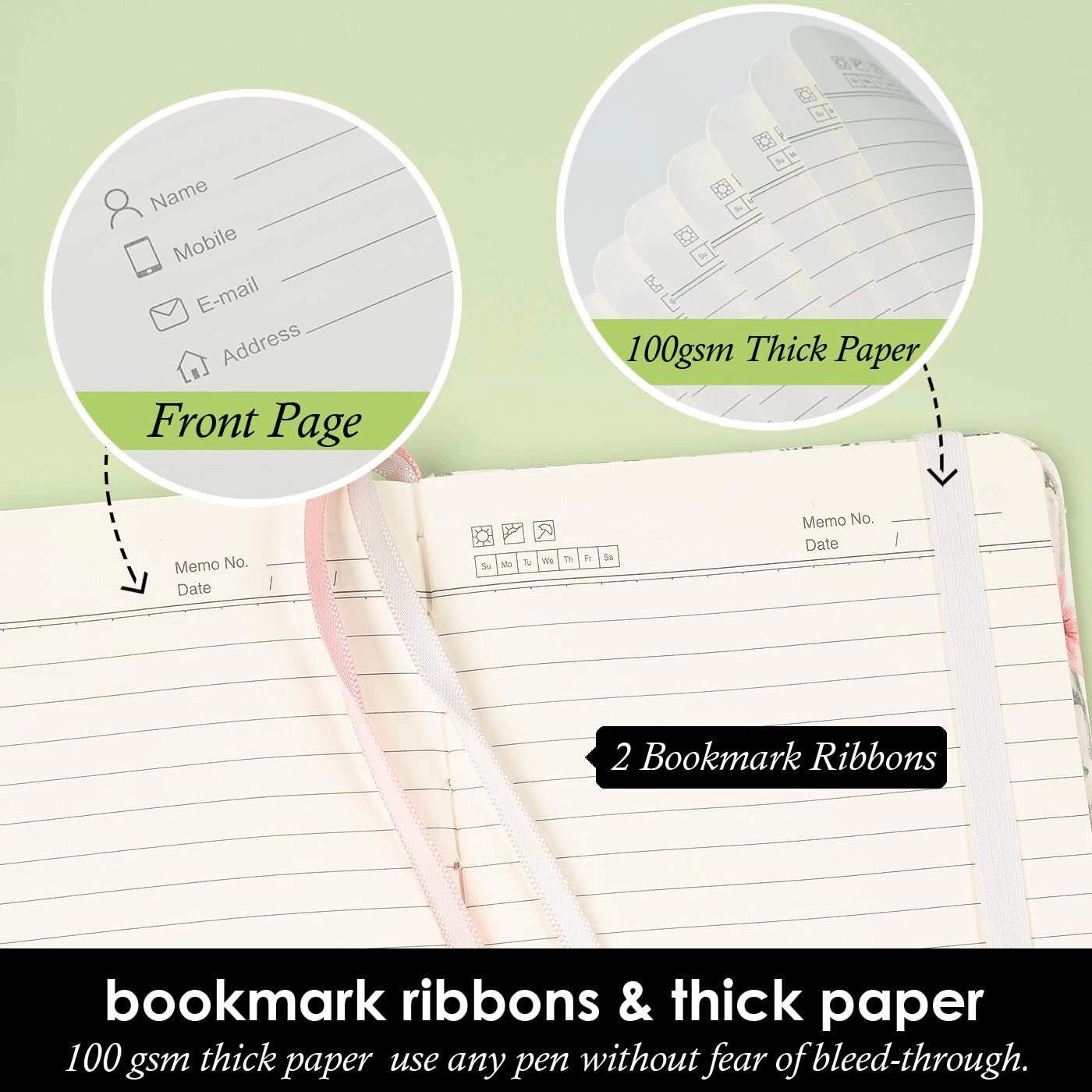Small Notebook Journal - 68 Sheets 3 Pack Ruled
