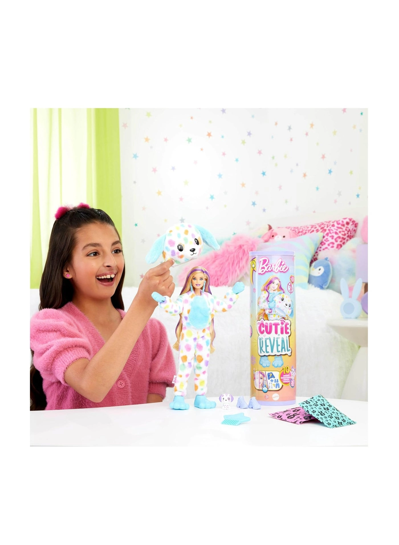 Barbie Cutie Reveal - Dalmatian Costume & Accessories