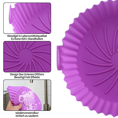 Air Fryer Silicone Pot - Leather 2 piece(s) Pack