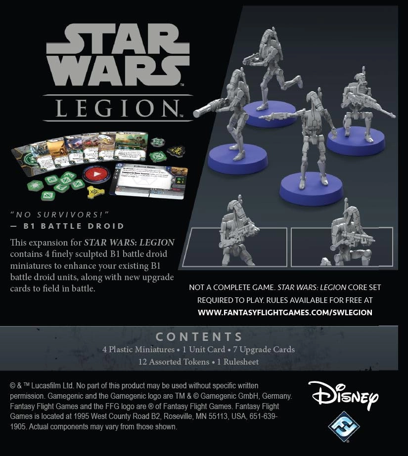 Star Wars: Legion: B1 Battle Droids Upgrade