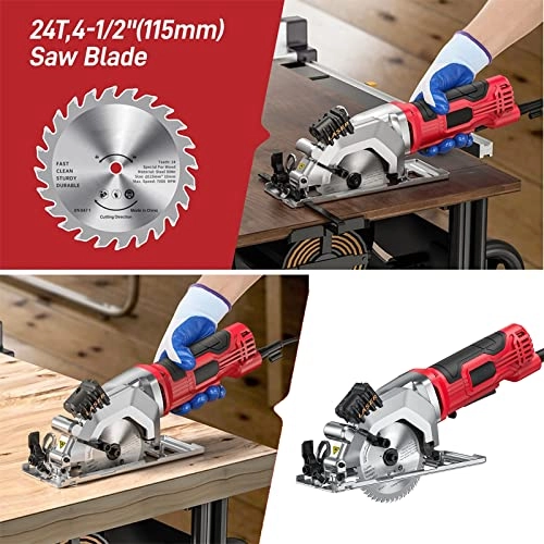 580W Mini Circular Saw Corded 115mm