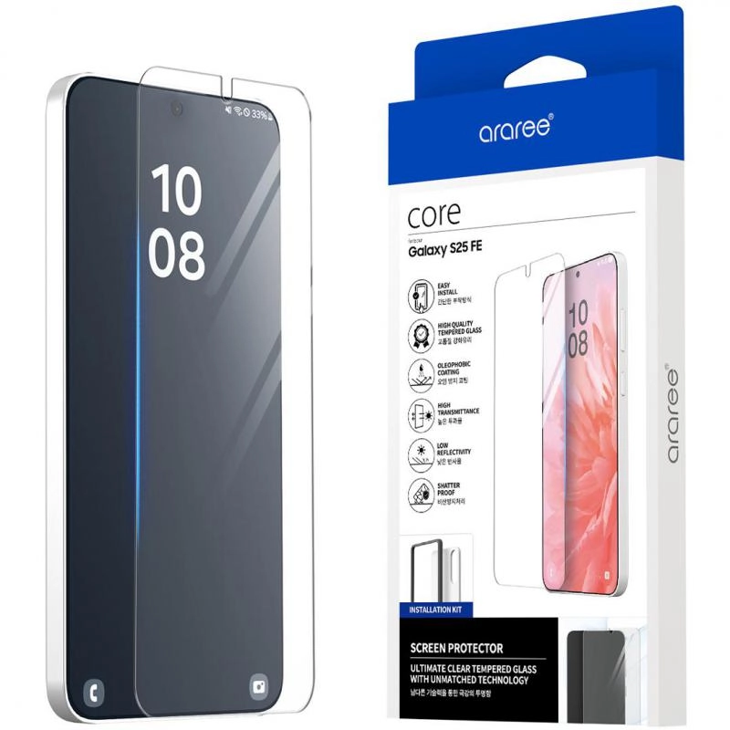 Clear Tempered Glass Screen Protector for Samsung Galaxy S23 FE 5G (2-Pack)