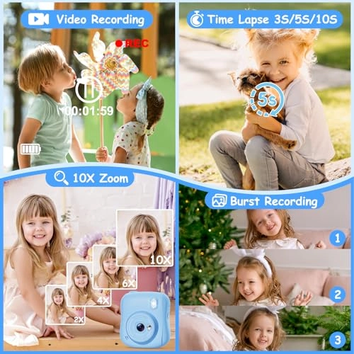 Kids Camera Instant Print - 32GB 14MP 1080P