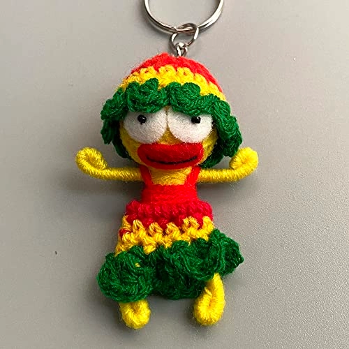 Rasta Voodoo String Doll Keychain