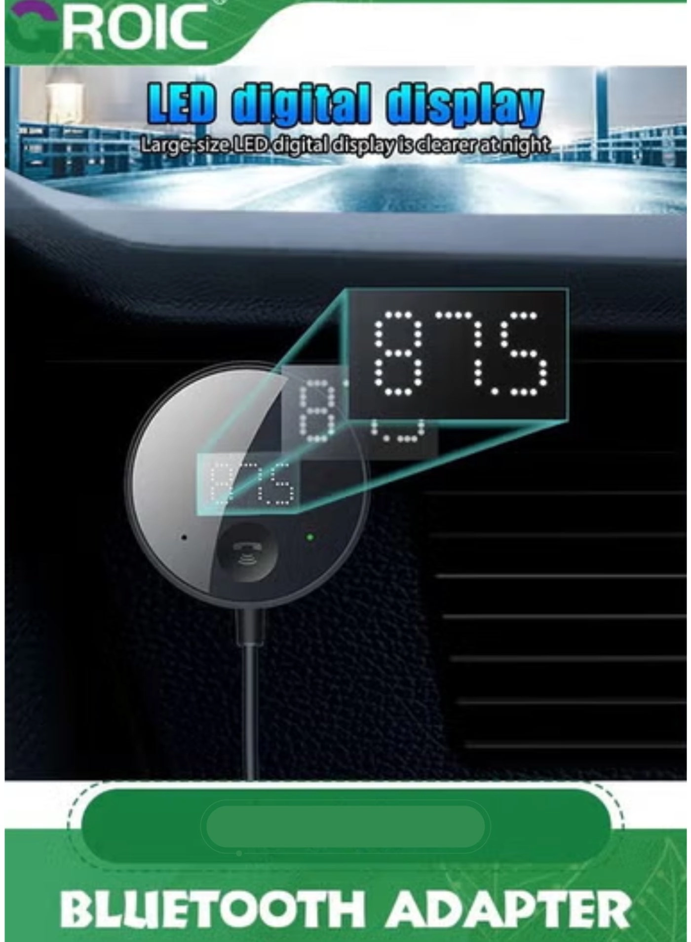 2 in 1 Car Bluetooth Receiver - Bluetooth 5.1 AUX