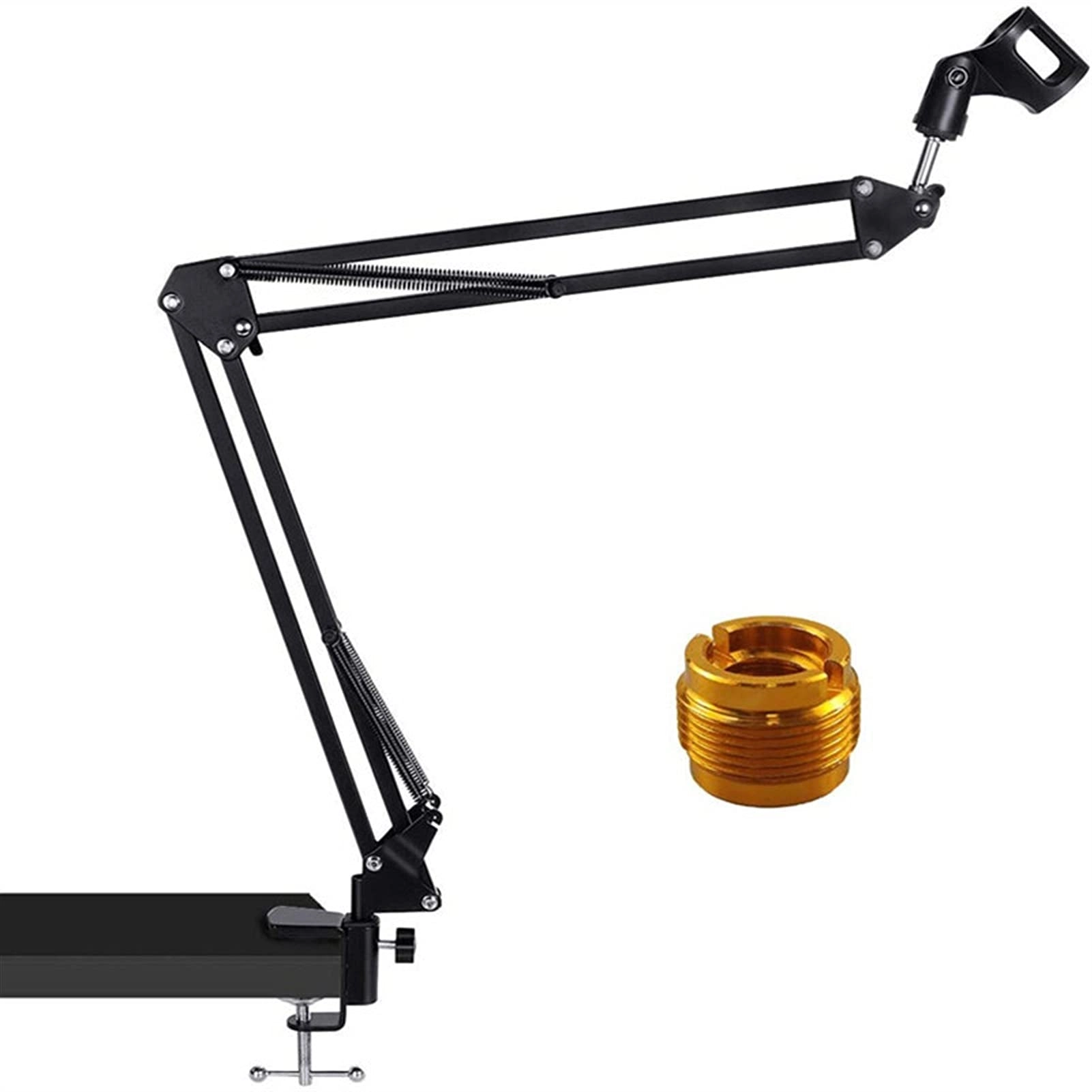 Mic Stand + Mic Clip Holder + Table Mounting Clamp + Pop Filter