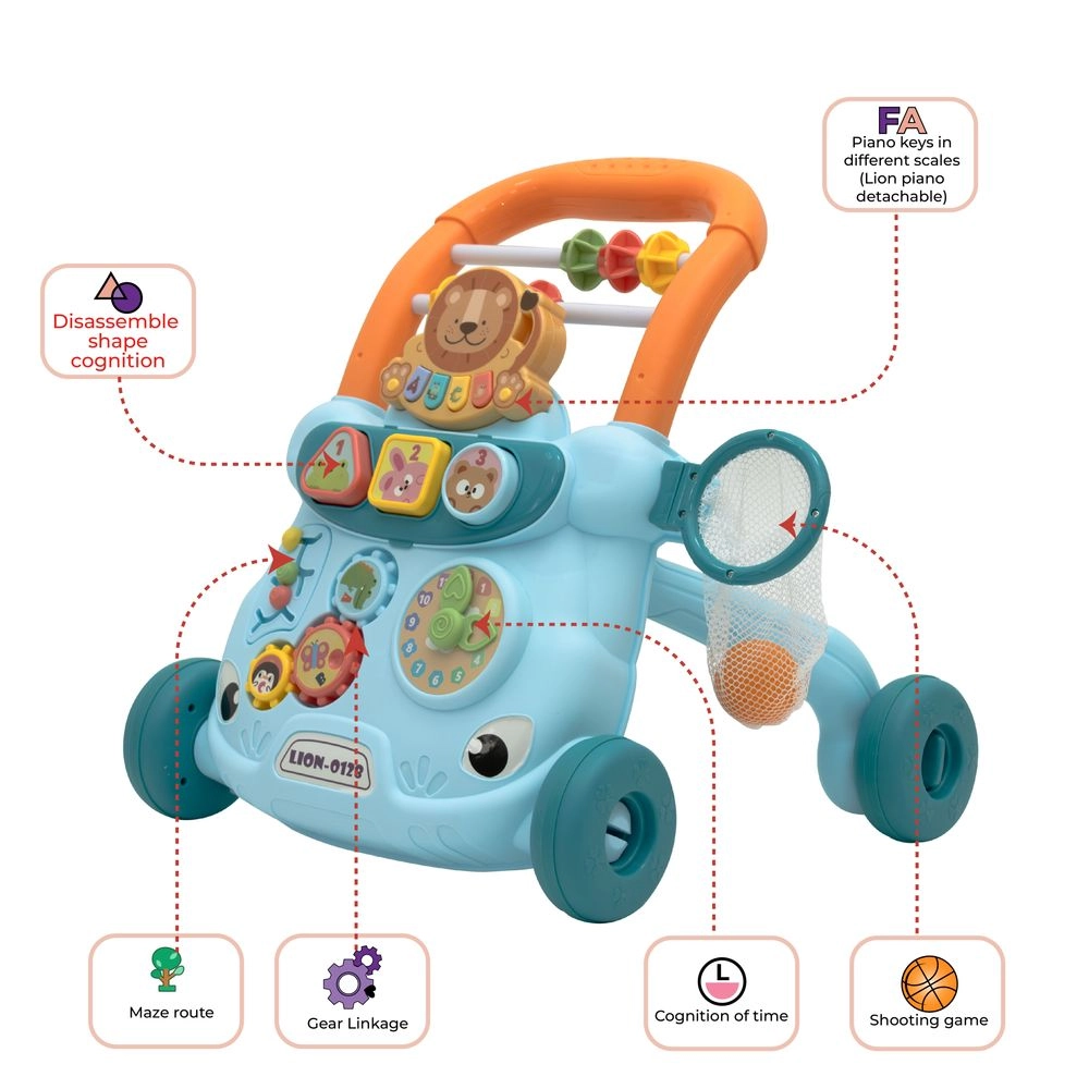 Baby Push Activity Walker - Blue 6 months & above
