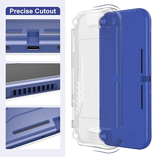 Switch Lite Carrying Case - Turquoise + Switch Game Case + Switch Lite Screen Protector + Switch Stand + Switch Thumb Grips