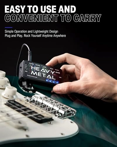 Guitar Headphone AMP - Heavy Metal Pocket Rechargeable
