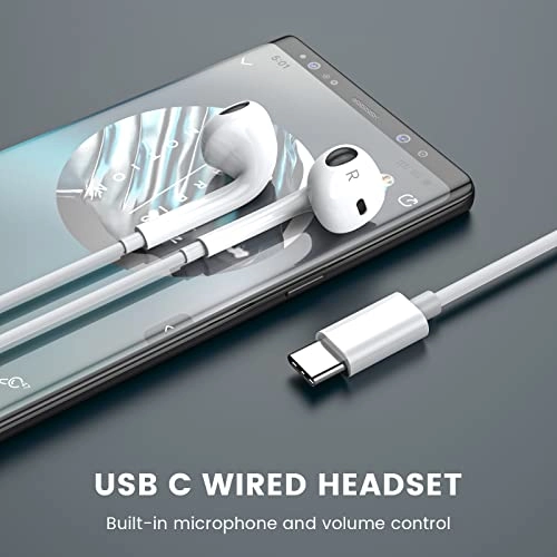 USB C Headphones Wired Headphone