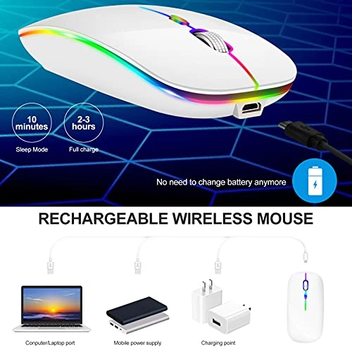 LED Rechargeable Mouse - Bluetooth