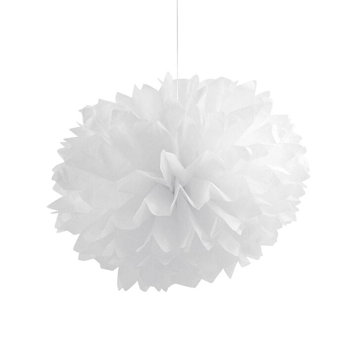 CREATIVE CONVERTING Fluffy Tissue Balls - White