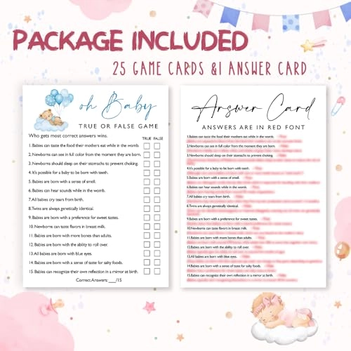 Oh Baby True or False - 18 years and up 25