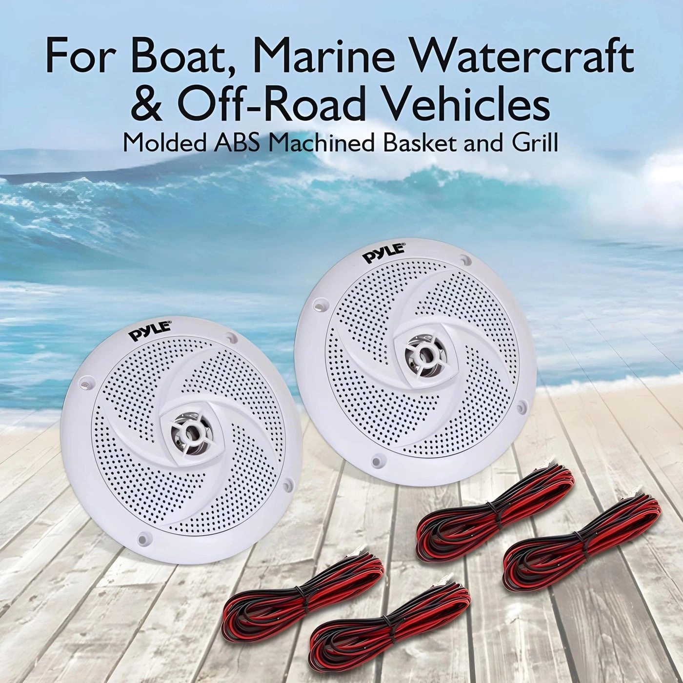 Marine Speakers - 5.25 Inch 180 Watt
