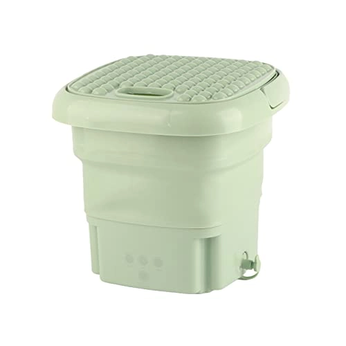 Folding Washing Machine,efficient Portable Mini Washer Small Foldable Bucket Lightweight for Baby Clothes Underwear and Small Items Perfect for Apartment Laundry Camping Rv and Travel(blue)
