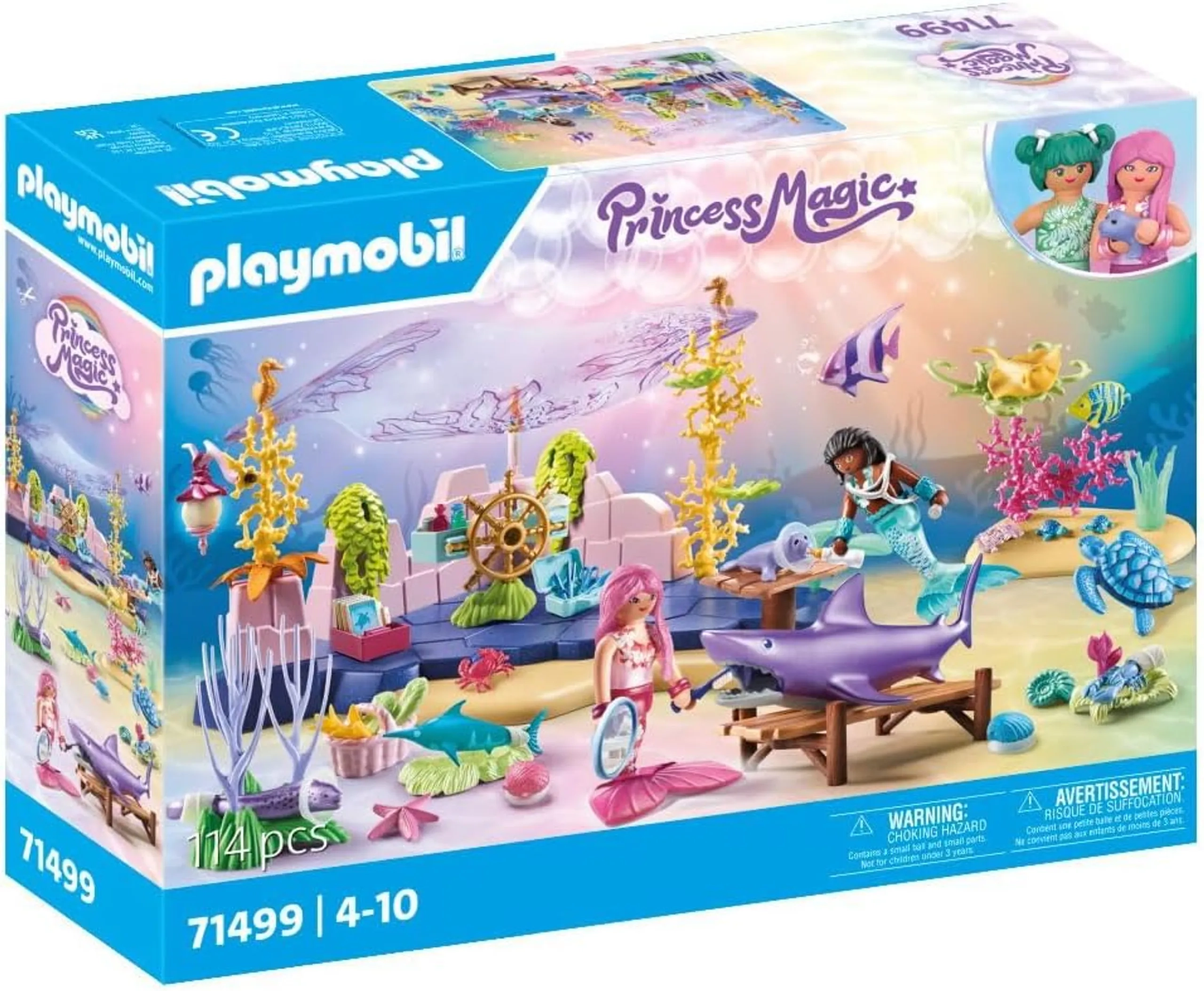 Playmobil Princess Magic Mermaid Animal Care - Mermaid 114 pcs