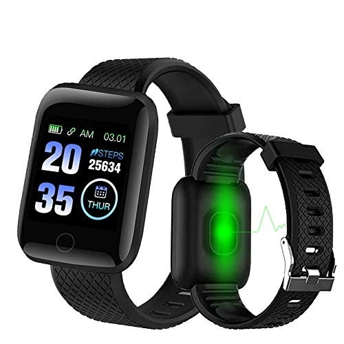 D116 SmartWatch - Bluetooth 1.3-inch Heart Rate Monitor Pack