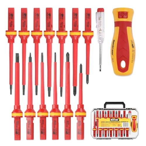 Hurricane Insulated Screwdriver Multi-Bit Screwdriver Set (13 Pcs)