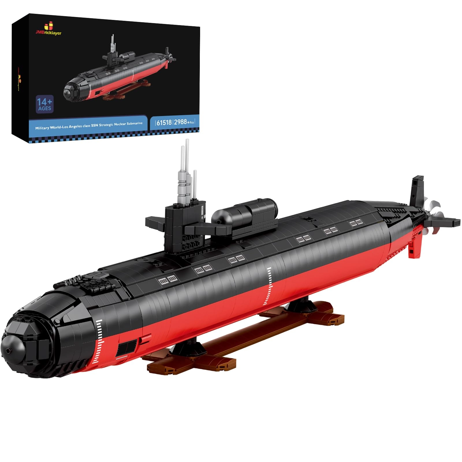 Shenzhen Aifu Network Technology Co.,Ltd Los Angeles Class SSN Nuclear Submarine - 1:125 Building Set