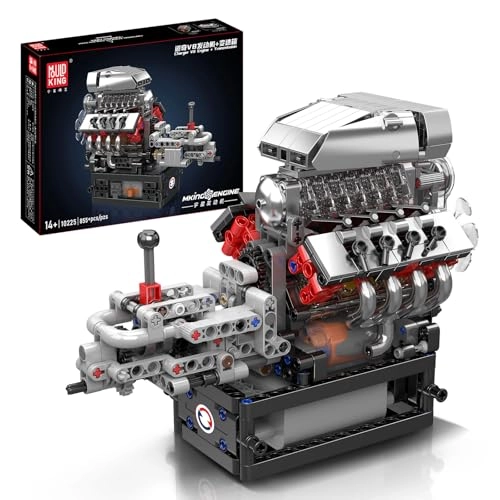 V8 Engine - Gearbox Working Pistons